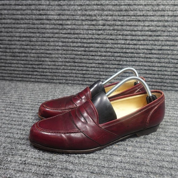 Bragano Shoes Mens 11 N Burgandy Leather Loafters Dress Shoes 2658 main image 10